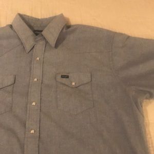 Wrangler western pearl snap shirt